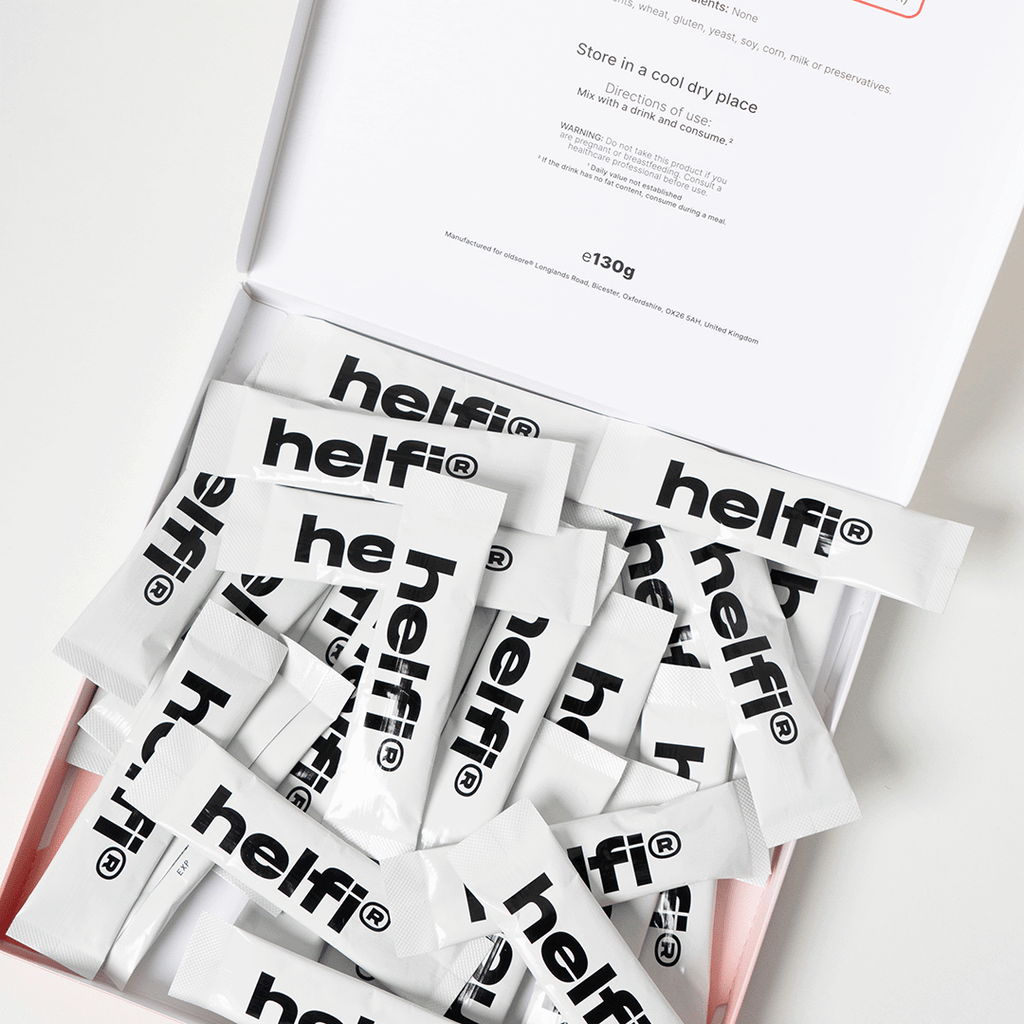 helfi cold sore sachets in the red box packaging